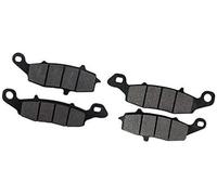 XUBOR Pastiglia freno anteriore e posteriore moto, for GSX 600F 1998-2006 GSX 750F 1998-2006 GSF600 Bandit 600 2000-2004 SV650 1999-2002 Pastiglie freno per moto(BLACK Front Left and Right)