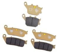 XUBOR Pastiglie freno anteriori e posteriori for moto, for K Z750 ZR750 ZR750L Z750L ZR750M ZR 750 L7F L8F L9F LAF LBF M7F M8F M9F MAF MBF Pastiglie freno per moto(BLACK 1set Copper Based)