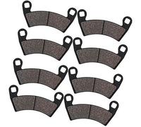 XUBOR Pastiglie freno anteriori e posteriori for moto, for Polaris, RZR 1000 RZR1000 XP 2014 Pastiglie freno per moto(BLACK 4 Pair 452)