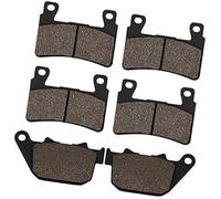 XUBOR Pastiglie freno anteriori e posteriori moto, for Harley, DAVIDSON XR1200 XR 1200 2008 2009 2010 XR1200X 2011 2012 Pastiglie freno per moto(BLACK Front and Rear)