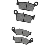 XUBOR Pastiglie freno anteriori posteriori moto, for DR125 RM125 RM250 XCK8 RMX250 250 SBK2 LX L DR-Z 400 SMK5-SMK9 Pastiglie freno per moto(BLACK 2 Pair)