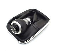 XUBOR Pomello del cambio in pelle PU + ABS per Volkswagen, VW, Golf 4 IV MK4 GTI R32, Bora, Jetta 1999-2004 (Black 5 Speed)