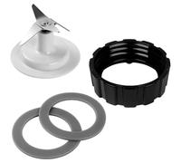 XUBOR Replacement Parts, for Hamilton Beach, Blender Blades with Blender Base Bottom Cap and 2 Rubber O Ring Sealing Ring Gasket Lama del frullatore