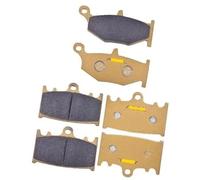 XUBOR Set pastiglie freno anteriori posteriori moto, for S GSR400 GSR600 GSR 400 2006-2008 600 2006-2010 Pastiglie freno per moto(BLACK 1set Ceramic)