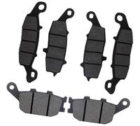 XUBOR Set pastiglie freno disco freno anteriore posteriore moto, for SV400 DL650 DL1000 V-Strom DL 650 1000 GSF650 Naked Bandit 650 GSR750 SV650 Pastiglie freno per moto(BLACK Front and Rear)