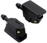 XUBOR Ugelli for lavavetri anteriori neri con braccio tergicristallo universale for auto Ugello lavavetri riscaldato