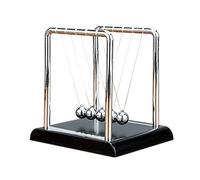 XUBX Pendolo di Newton, 5 Sfere in Metallo, Pendolo Bilanciere di Culla di Newton, Newton Cradle Balance Balls, Gioco di Fisica, Pendule de Newton, Balancier de Newton per home office Ornamento