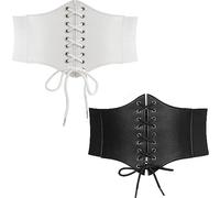 XUBX Set di 2 pezzi Cinture A Catena per Donna, Cinture A Catena per Cintura da Donna, Cintura A Catena Multistrato, Regolabile Cintureper Gonna, Abiti Cinture per Ragazze