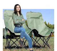 XUCHOU Lettino Prendisole Pieghevole，Schienale Inclinabile, Portatile con Manico ，Lettino da Sole, Sdraio da giardino，per Sdraio da Giardino(Green)