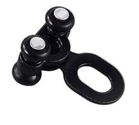 XUCZHAI 30 Pezzi/Sacchetto di pulegge Metalliche for binari for Tende a Due/Quattro Ruote, Guide scorrevoli Adatte for binari Doppi in Lega di Alluminio Ultrasottile(Black Four Wheels)