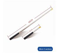 XUCZHAI Asta da Rete a Mano Corta in Acciaio Inossidabile for Canna Pesca Portatile telescopica a Vite 8 mm(68cm Rod)