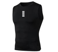XUCZHAI Canotta da Ciclismo Bianca, Gilet ad Asciugatura Rapida, Intimo Sportivo, Aderente, Alta Elasticità, Maglia Bici(Color 1,S)