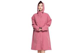 XUCZHAI Cute Raincoats For Women Long Raincoat Fashion Men's And Women's Outdoor Hiking Shell Jacket Thickened Golf(2003 dark pink,XXL)