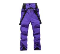 XUCZHAI Pantaloni da Sci Invernali Uomo e Donna Snowboard Caldi Traspiranti Impermeabili Antivento Bianchi for Sport sulla Neve(Deep Purple,XL)