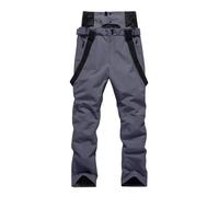 XUCZHAI Pantaloni da Sci Invernali Uomo e Donna Snowboard Caldi Traspiranti Impermeabili Antivento Bianchi for Sport sulla Neve(Grey,XXXL)