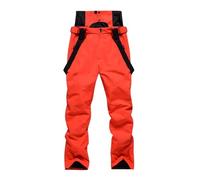XUCZHAI Pantaloni da Sci Invernali Uomo e Donna Snowboard Caldi Traspiranti Impermeabili Antivento Bianchi for Sport sulla Neve(Orange Red,M)