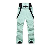 XUCZHAI Pantaloni da Sci Invernali Uomo e Donna Snowboard Caldi Traspiranti Impermeabili Antivento Bianchi for Sport sulla Neve(Mint Green,L)