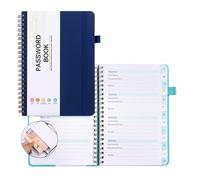 XUCZHAI Quaderno portatile Book Coil Password Keeper formato A6/B6 Per Scrivere Note, Diario O Agenda