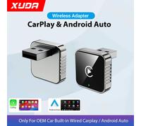 XUDA Adattatore per auto Android CarPlay cablato a wireless 2 in1 per stereo per auto OEM con dongle USB Smart Mini Box Plug and Play Blueto
