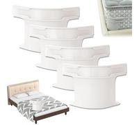 XUDUOO 4 supporti per lenzuola con strisce di bloccaggio, resistenti, per lenzuola, antiscivolo, rimovibili, per coprimaterassi, biancheria da letto, coperte