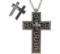 XUDUOO Collana con croce stampata in 3D con ciondolo a forma di dieci personaggi, collana con ciondolo a forma di dieci personaggi, gioielli alla moda per i fan