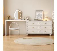 XUEBMA Toeletta Per Camera Da Letto,posizionabile A L Legno Sano Di Alta Qualità Elegante Specchio A Tre Colori Moderno Mobile Da Camera Da Letto Tecnologico(White,100cmx120cm)