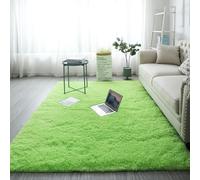 XUEDNGM Tappeto Camera da Letto Tappeto Moderno 40 x 160 cm Monocolore Design Moderno Lavabile, Antiscivolo, Morbido Tappeto Morbido a Pelo Lungo Tappeti Morbidi e Moderni, verde chiaro