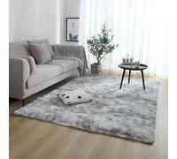 XUEDNGM Tappeto Camera da Letto Tappeto Morbido 102 x 136 cm Monocolore Design Moderno Lavabile, Antiscivolo, Morbido Tappeto per Il Soggiorno Tappeto Della Camera da Letto, Grigio Chiaro