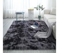 XUEDNGM Tappeto Morbido e Soffice Tappeto Peloso 120 x 250 cm Unicolore Lavabile Morbido, Soffici, Antiscivolo, Moderno Tappeto Camera da Letto Antiscivolo Modern Tappeto, Grigio Scuro