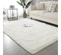 XUEDNGM Tappeto Morbido e Soffice Tappeto Peloso 40 x 130 cm Morbida, Soffici, Antiscivolo, Lavabile Fino, Unicolore Tappeto Antiscivolo Shaggy Tappeti Morbido e Soffice, Bianco