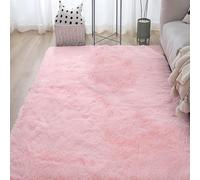 XUEDNGM Tappeto Morbido e Soffice Tappeto Peloso 70 x 160 cm Lavabile Fino a 30 Gradi, Unicolore, Antiscivolo, Morbido Tappeto Moderno per Soggiorno Tappeti Salotto Shaggy, Rosa