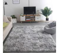 XUEDNGM Tappeto per Soggiorno Tappeti Camera da Letto 100 x 220 cm Unicolore Lavabile Morbido, Soffici, Antiscivolo, Moderno Tappeto Casa Moderni Tappeto Salotto Moderno Peluche, Grigio Chiaro