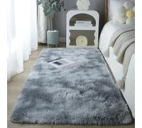 XUEDNGM Tappeto per Soggiorno Tappeti Camera da Letto 90 x 140 cm Unicolore Lavabile Morbido, Soffici, Antiscivolo, Moderno Tappeto Casa Moderni Tappeto Salotto Moderno Peluche, Grigio Chiaro
