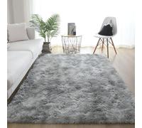 XUEDNGM Tappeto Salotto Moderno Tappeto Salotto 180 x 220 cm Moderno, Lavabile, Antiscivolo, per Camera da Letto, Morbido Morbido Tappeto a Pelo Lungo Tappeto Salotto a Pelo Lungo, Grigio Chiaro