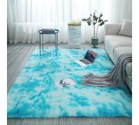 XUEDNGM Tappeto Salotto Moderno Tappeto Salotto 40 x 100 cm Moderno, Lavabile, Antiscivolo, per Camera da Letto, Morbido Tappeto Salotto Antiscivolo Tappeto Lavabile Antiscivolo, azzurro