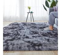 XUEDNGM Tappeto Salotto Pelo Tappeti Tappeto a Pelo Lungo 220 x 250 cm Moderno, Lavabile, Antiscivolo, per Camera da Letto, Morbido Moderno Tappeto Camera da Letto Tappeto Pelo Morbido, Grigio Scuro