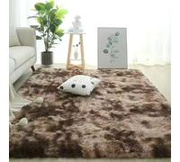 XUEDNGM Tappeto Salotto Pelo Tappeti Tappeto a Pelo Lungo 240 x 350 cm Monocolore Design Moderno Lavabile, Antiscivolo, Morbido Tappeto Casa Moderni Tappeto Salotto Moderno Peluche, Marrone