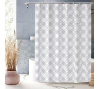 XUEDNGM Tenda per Doccia Antimuffa 90 x 190 cm Tenda per Doccia Impermeabile Tende Bagno Orlo Ponderato, Personalizzabile, Impermeabile, Lavabile, con Ganci, Banda