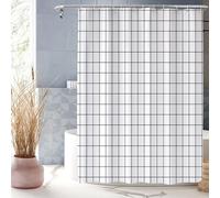 XUEDNGM Tenda Vasca da Bagno Angolare 130 x 165 cm Tenda da Doccia Antimuffa Tenda Bagno Vasca con Pesi, Personalizzabile,Impermeabile, Lavabile, con Ganci, Traliccio