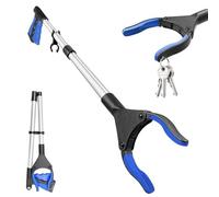 xuefenfei 81cm Pieghevole Pinza Raccogli Oggetti, Pinza Telescopica con Testa di Presa Ampia Ruotabile a 360°, per Anziani, Disabili, Donne Incinte