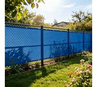 XUEHMIN Copri Ringhiera Balcone Esterno 160 x 800 cm Impermeabile, Protezione UV Resistente al Vento Copri Ringhiera Balcone con Corde, Occhielli per Recinzioni, Blu Scuro