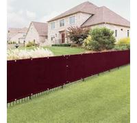 XUEHMIN Frangivisto Balcone 60 x 600 cm Protezione Impermeabile, Protection UV Schermo Privacy Terrazzo con Occhielli, Fascetta per Giardino, Weinrot