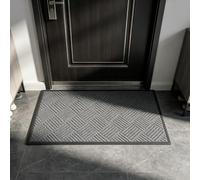 XUEHMIN Tappeto Ingresso Varie Misure e Colori 75x150cm Grigio | Tappeto Ingresso Interno Antiscivolo E Super Assorbente Sottile Per Casa, Corridoio