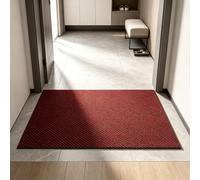 XUEHMIN Zerbino Ingresso Esterno Varie Misure e Colori 40x90cm Rosso Scuro | Tappeto Ingresso Interno Antiscivolo E Super Assorbente Antiusura Per Ufficio, Giardini, Balcone