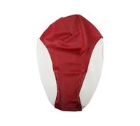 XUEJS Coprisedile per Moto E Scooter in Similpelle Antiscivolo Impermeabile per Yamaha BWS100 4VP(Red White)