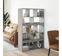 XUELOMZ Libreria salvaspazio Grigia con 13 Ripiani 100x33x156,5 cm Ideale per riporre Oggetti in casa e in Ufficio Design in truciolato Resistente Arredamento Moderno e funzional