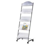 XUELOMZ Portariviste da Pavimento con Supporto per brochure e Portadocumenti Verticale per la promozione della Lettura nella Hall dell'hotel