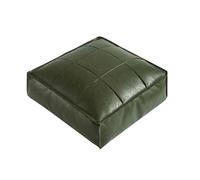 XUELOMZ Pouf Contenitore Marocchino, poggiapiedi Quadrato, in Similpelle Marrone Chiaro, per l'arredo del Soggiorno.