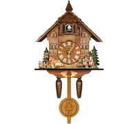 XUEMANSHOP Foresta Nera, orologio a cucù, stile vintage, da appendere, a cuculo, con voce di uccello, orologio moderno a cucù con pendolo, per casa, soggiorno, cucina, ufficio, CL-010