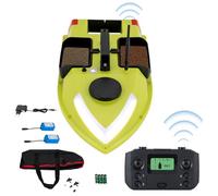 XUEMANSHOP Intelligente RC Bait Boat, 600M Barca Radiocomandata da Pesca con GPS, Auto Reuturn, Wireless RC, 10000 rpm, 2x5200MA Batteria integrata, 99 Punti di Traina
